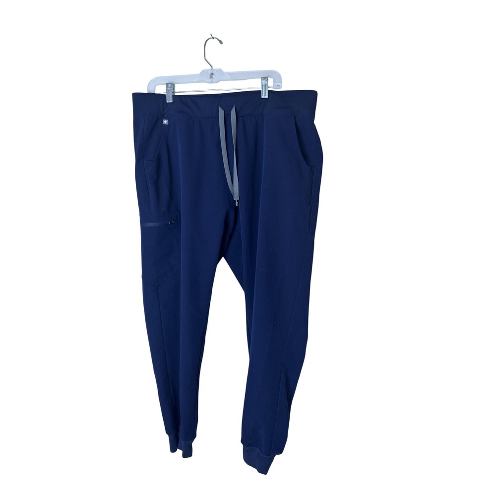FIGS Technical Collection Pants Womens XXL Blue Zamora Jogger Scrub Pockets